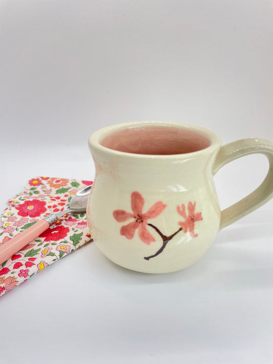 Sakura Curved Coffee Mug