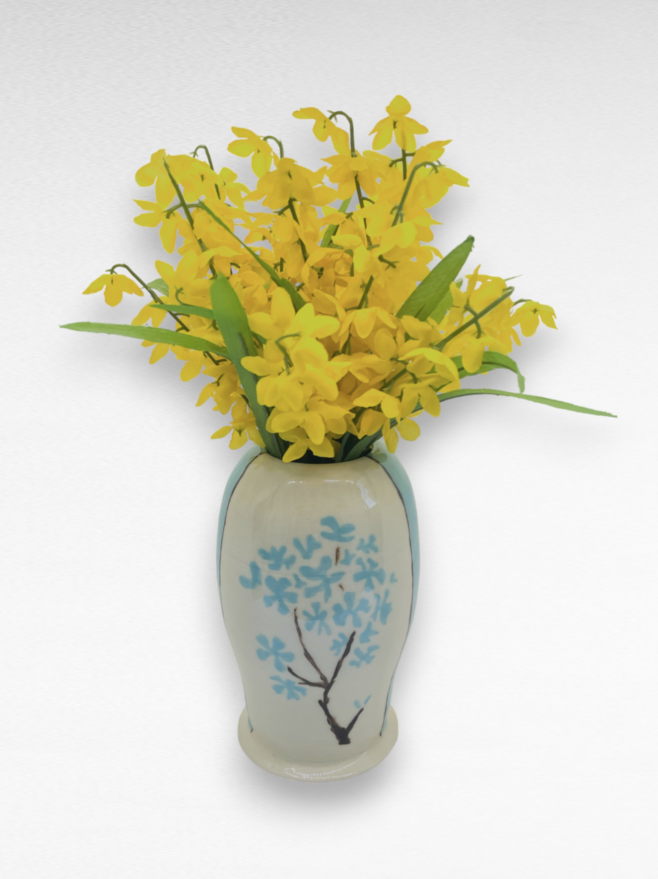 Hydrangea Hand-painted Vase