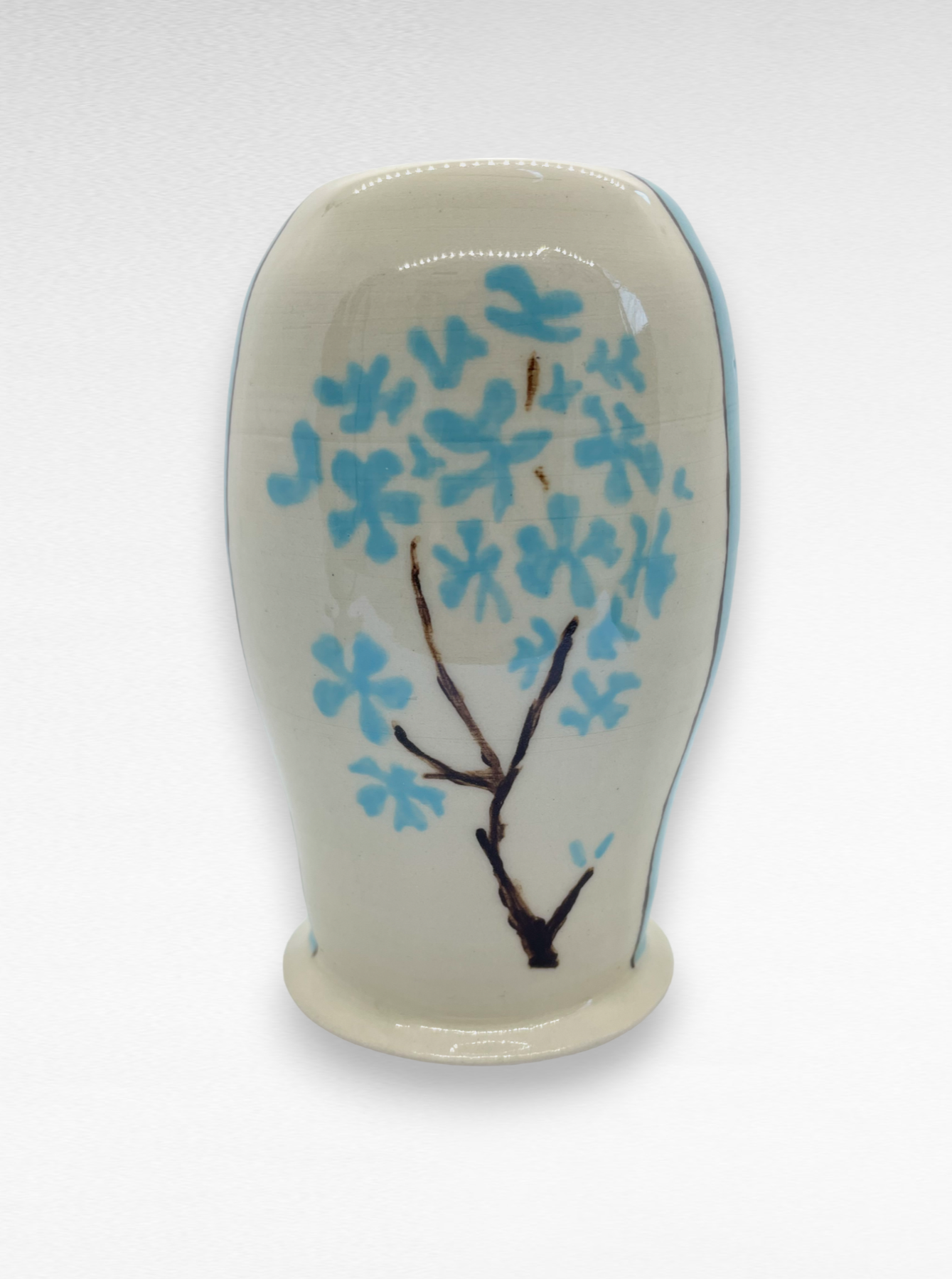 Hydrangea Hand-painted Vase