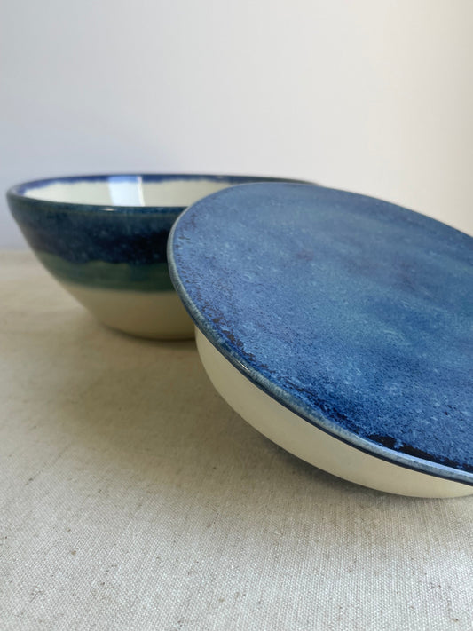 Sapphire Lidded Ramen Bowl