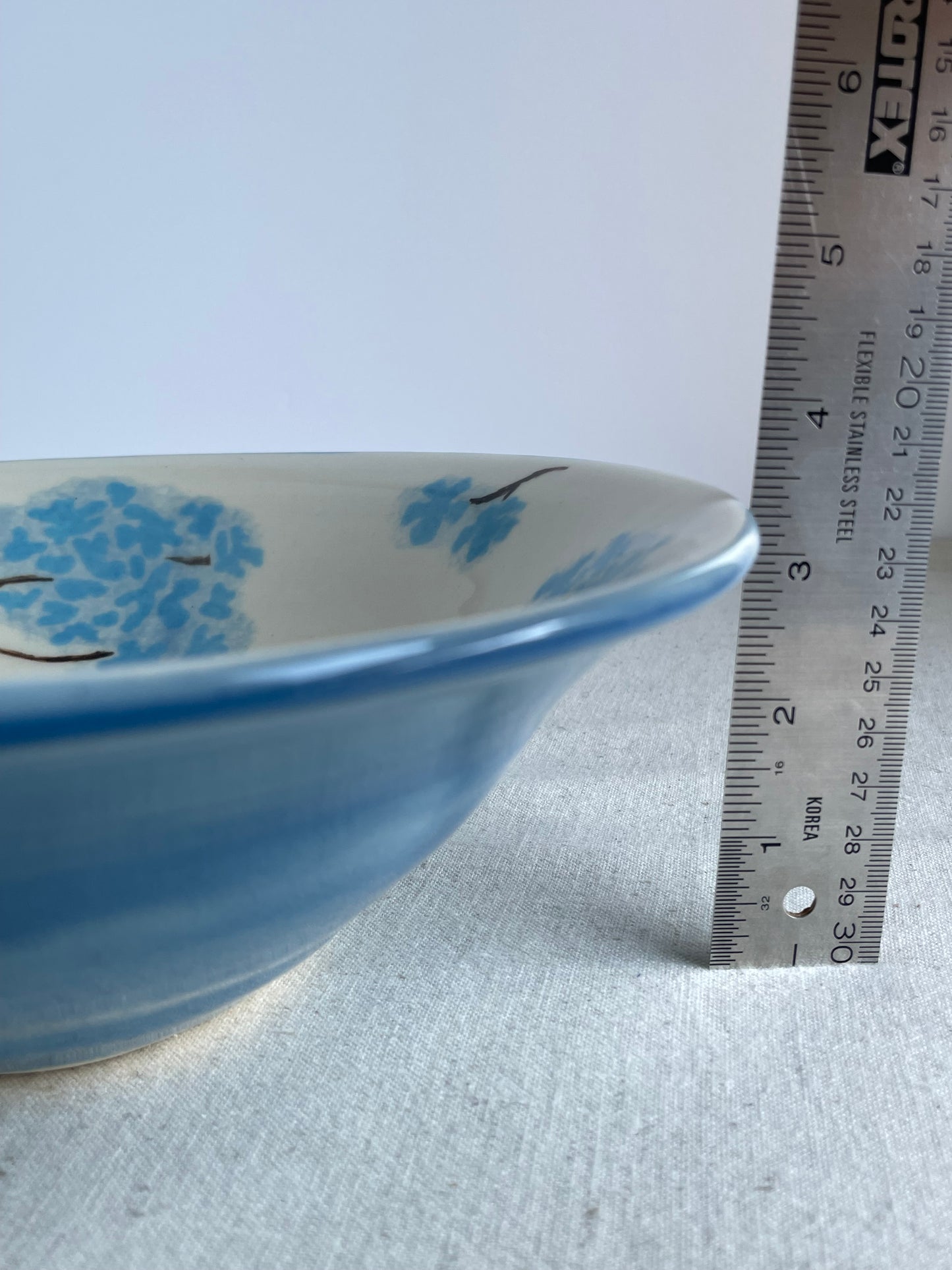 Blue Hydrangea Serving Bowl