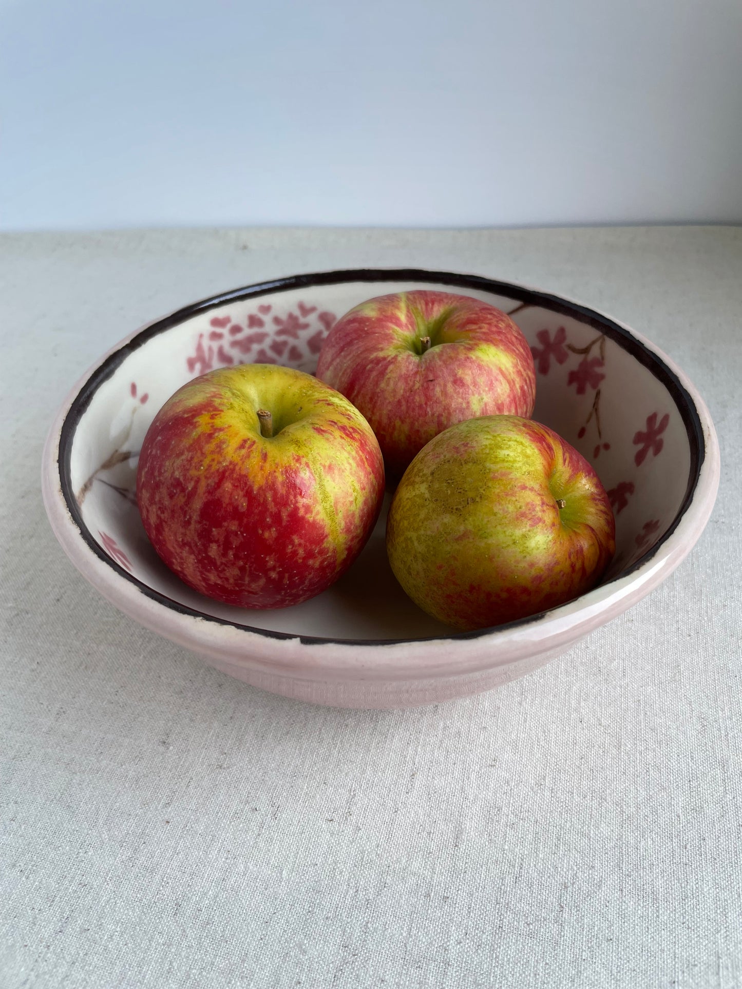 Pink Hydrangea Serving Bowl