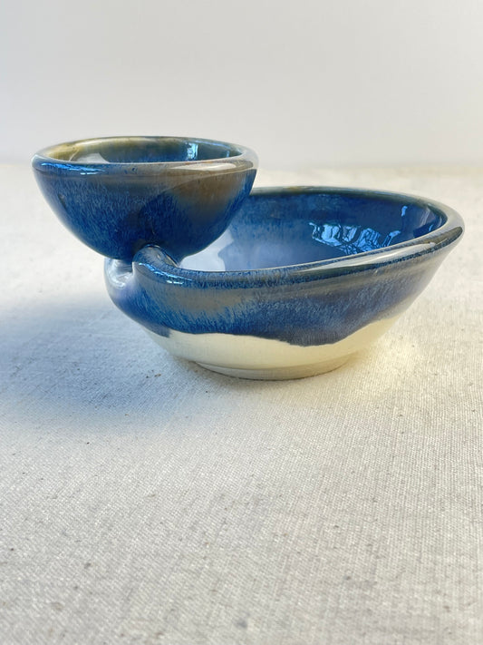 Olives Bowl, Folded Edge Style, Blueberry