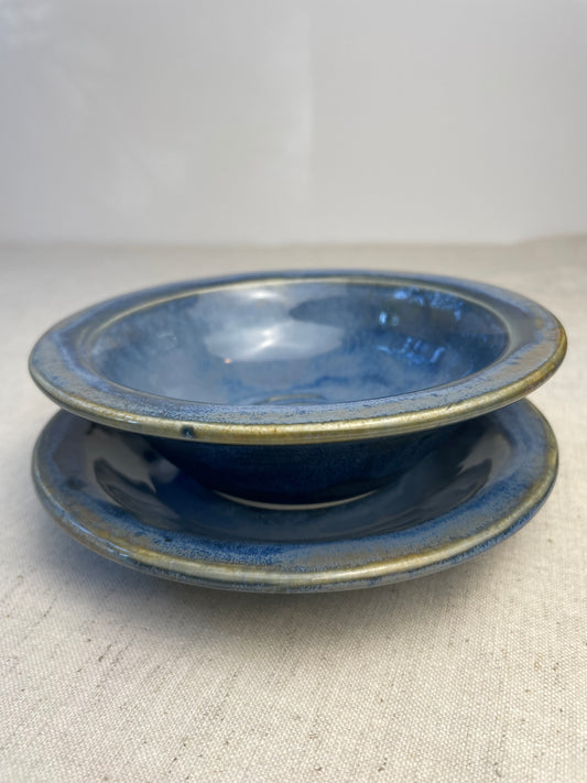 Appetizer Bowl and Plate Set, Blueberry