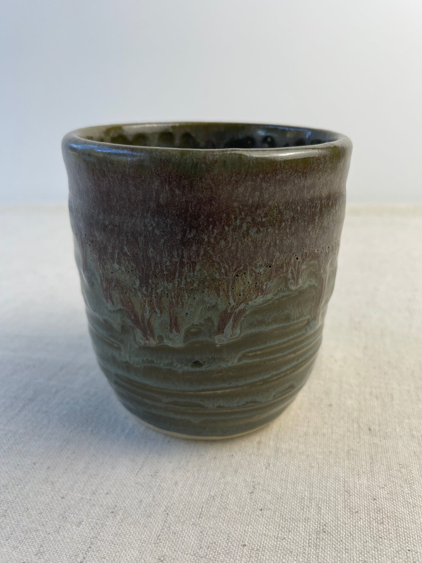 Brown and Steel-Blue Planter