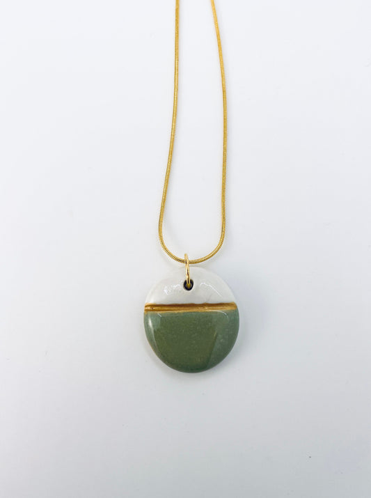 Medium Charm Necklace in Jade