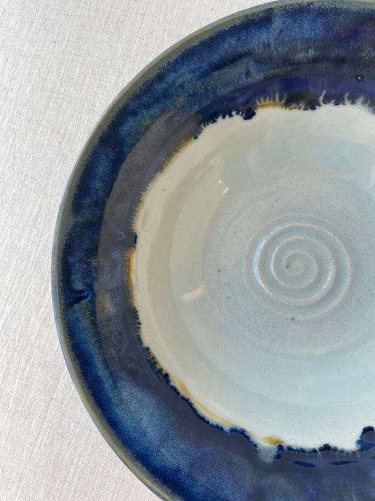 Double Blue Bowl, 9 inch