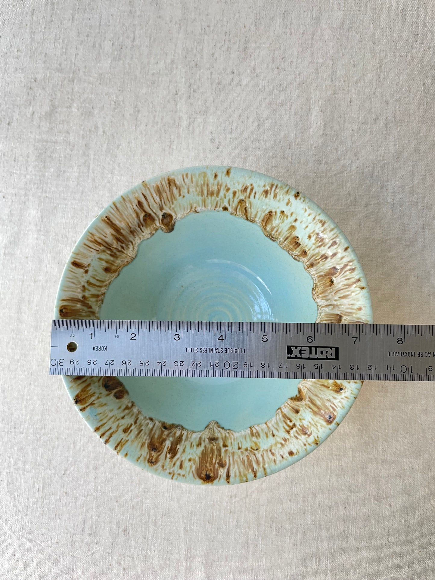 Blue and Birch Bowl, 7 inch