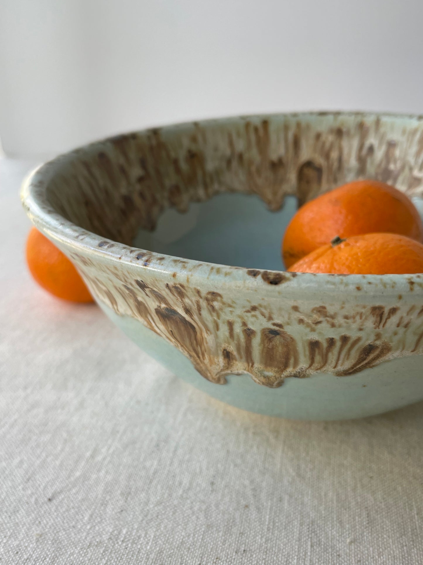Blue and Birch Bowl, 8 inch
