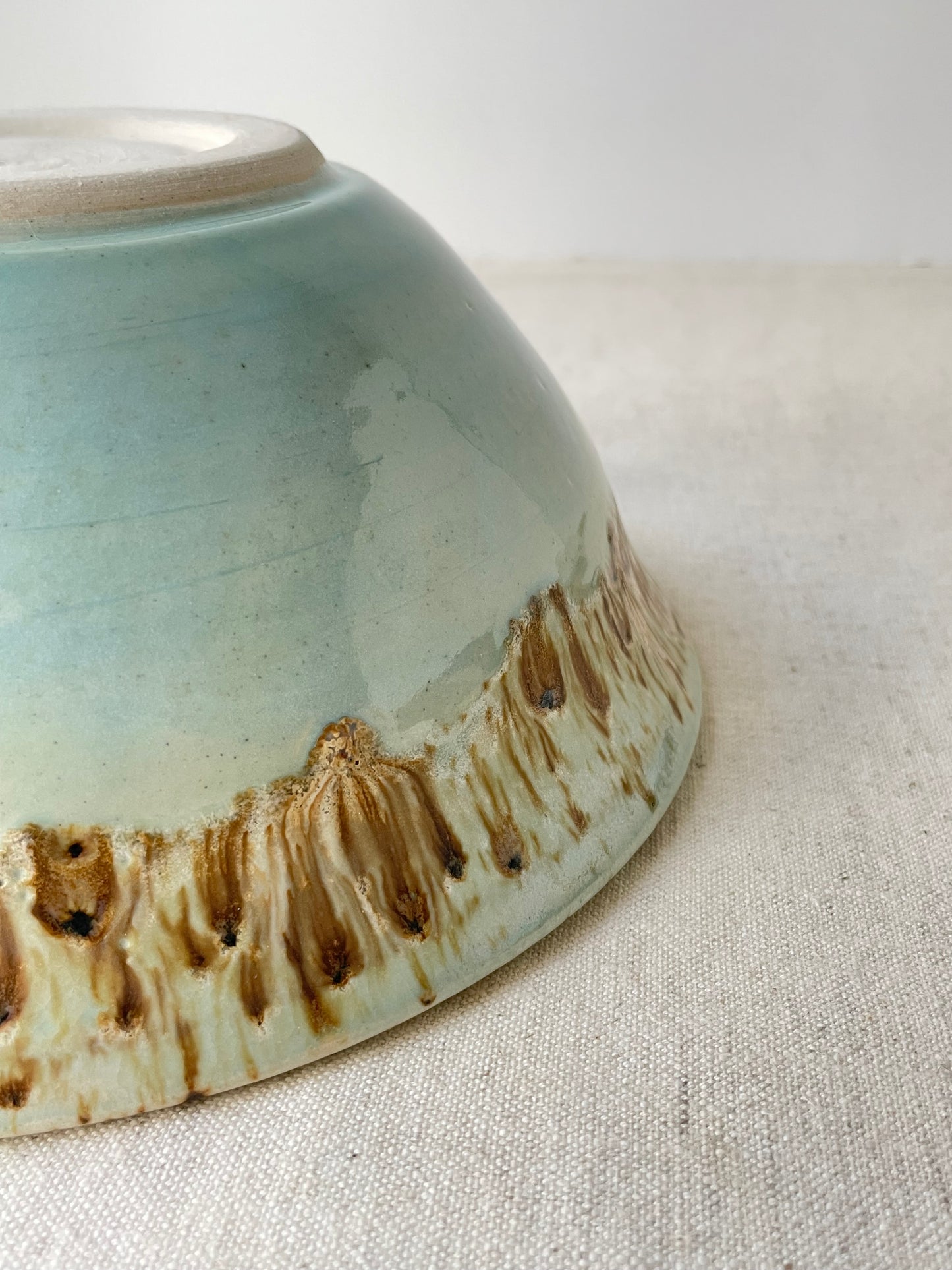 Blue and Birch Bowl, 8 inch