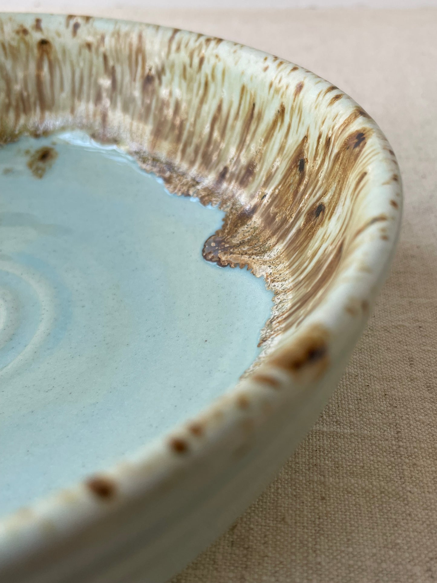 Blue and Birch Pasta Bowls, Set of 2