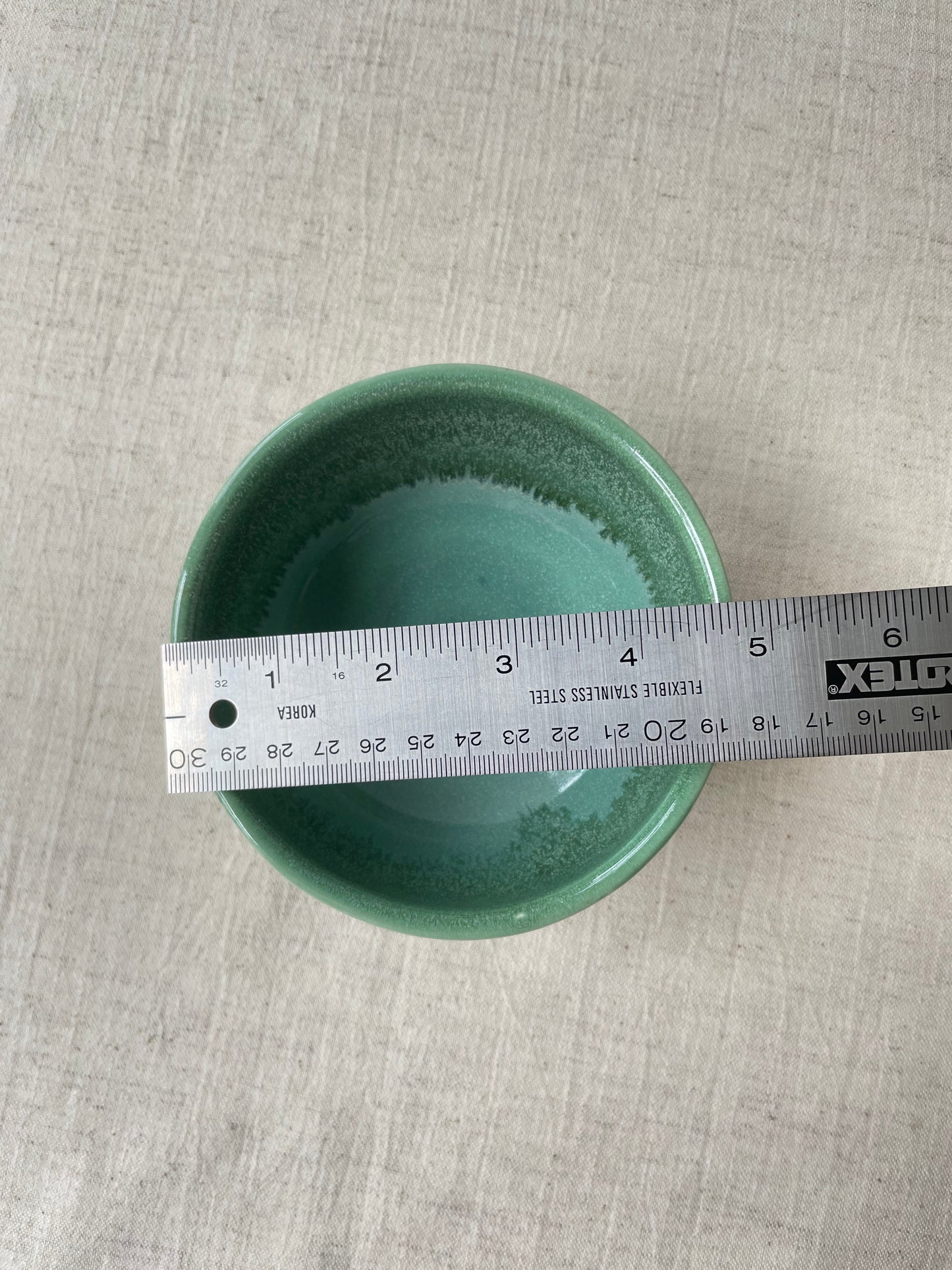 Dappled Green Bowl, 4.5 inch