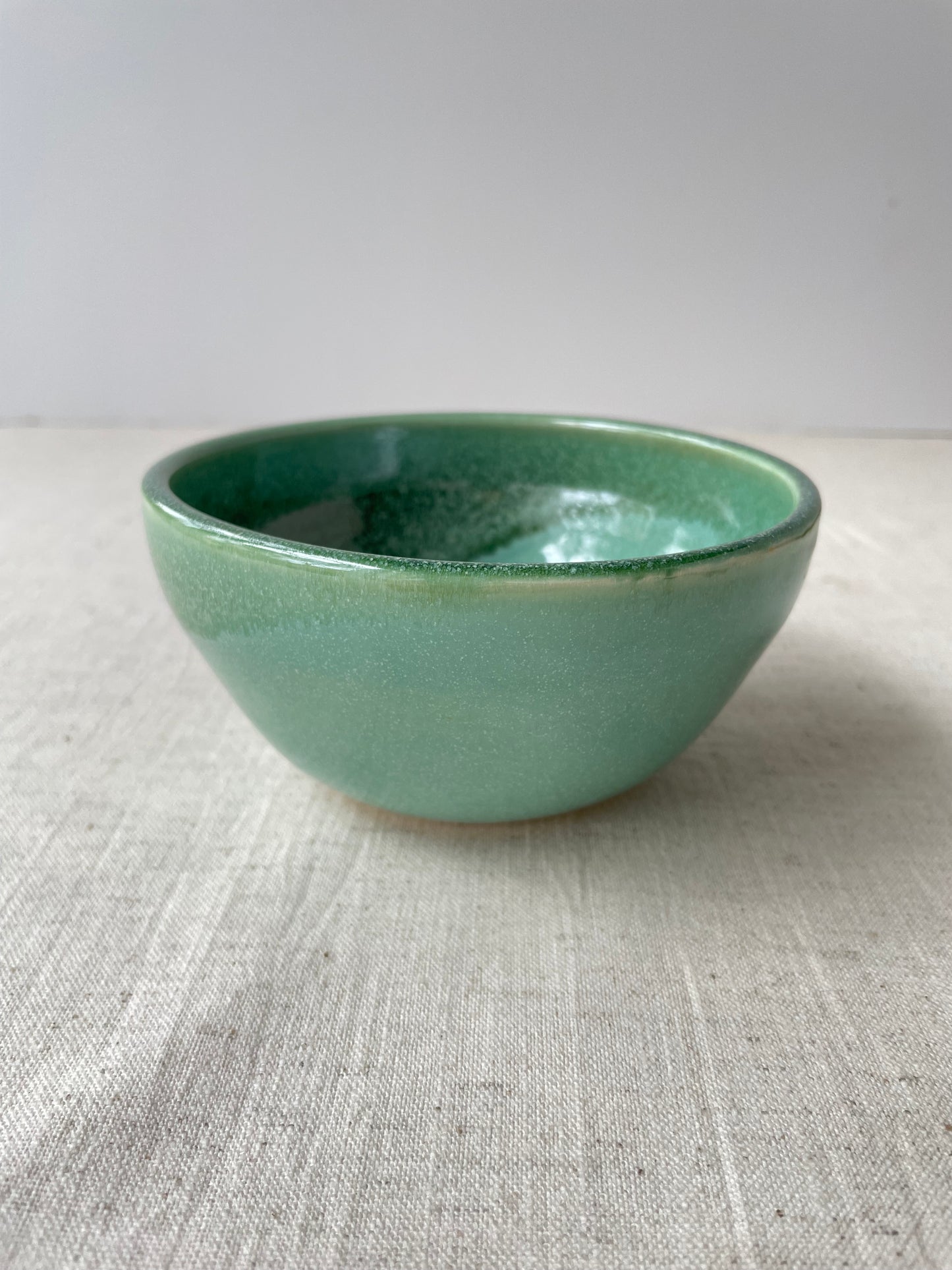 Dappled Green Bowl, 5 inch