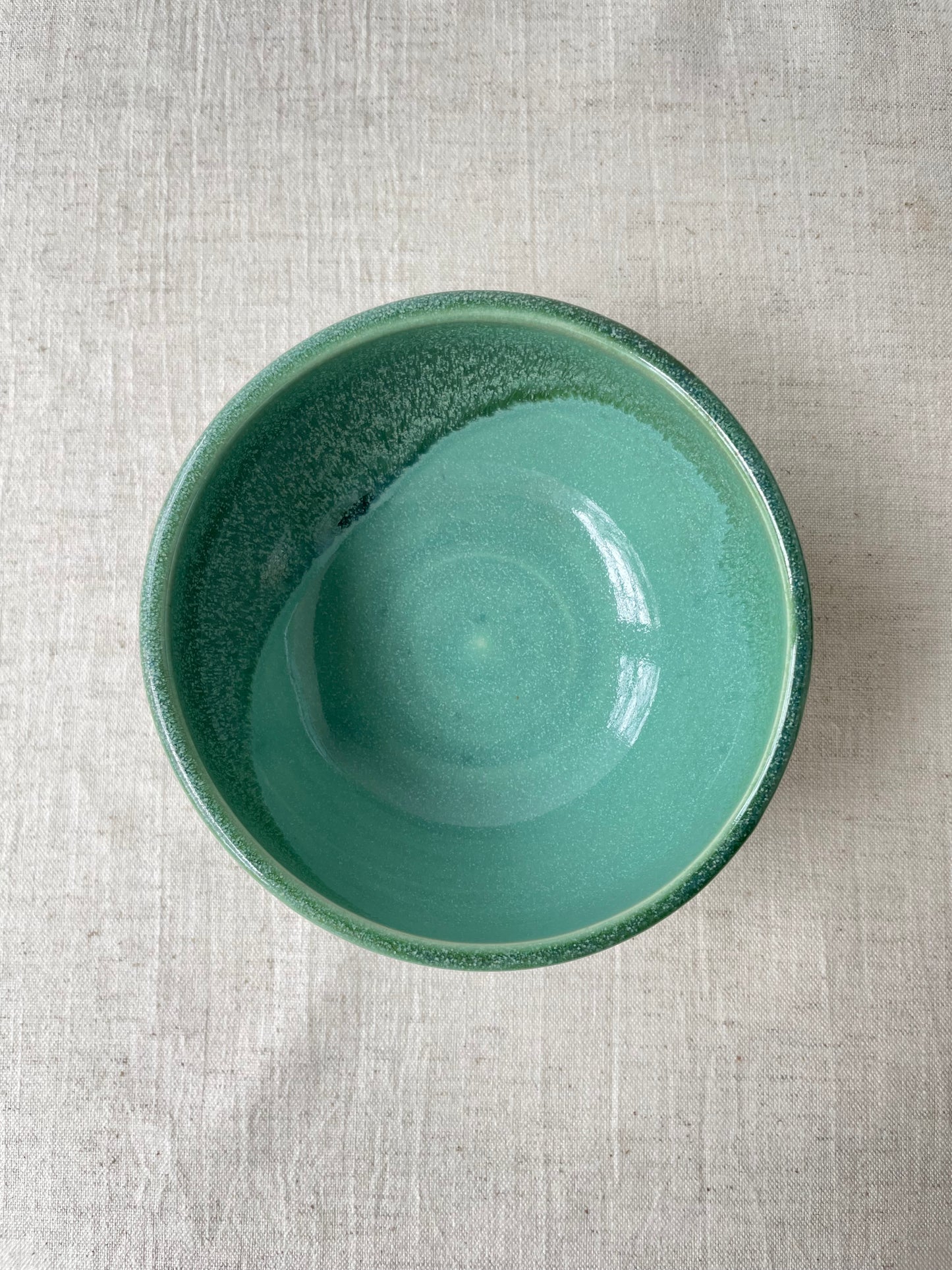 Dappled Green Bowl, 5 inch