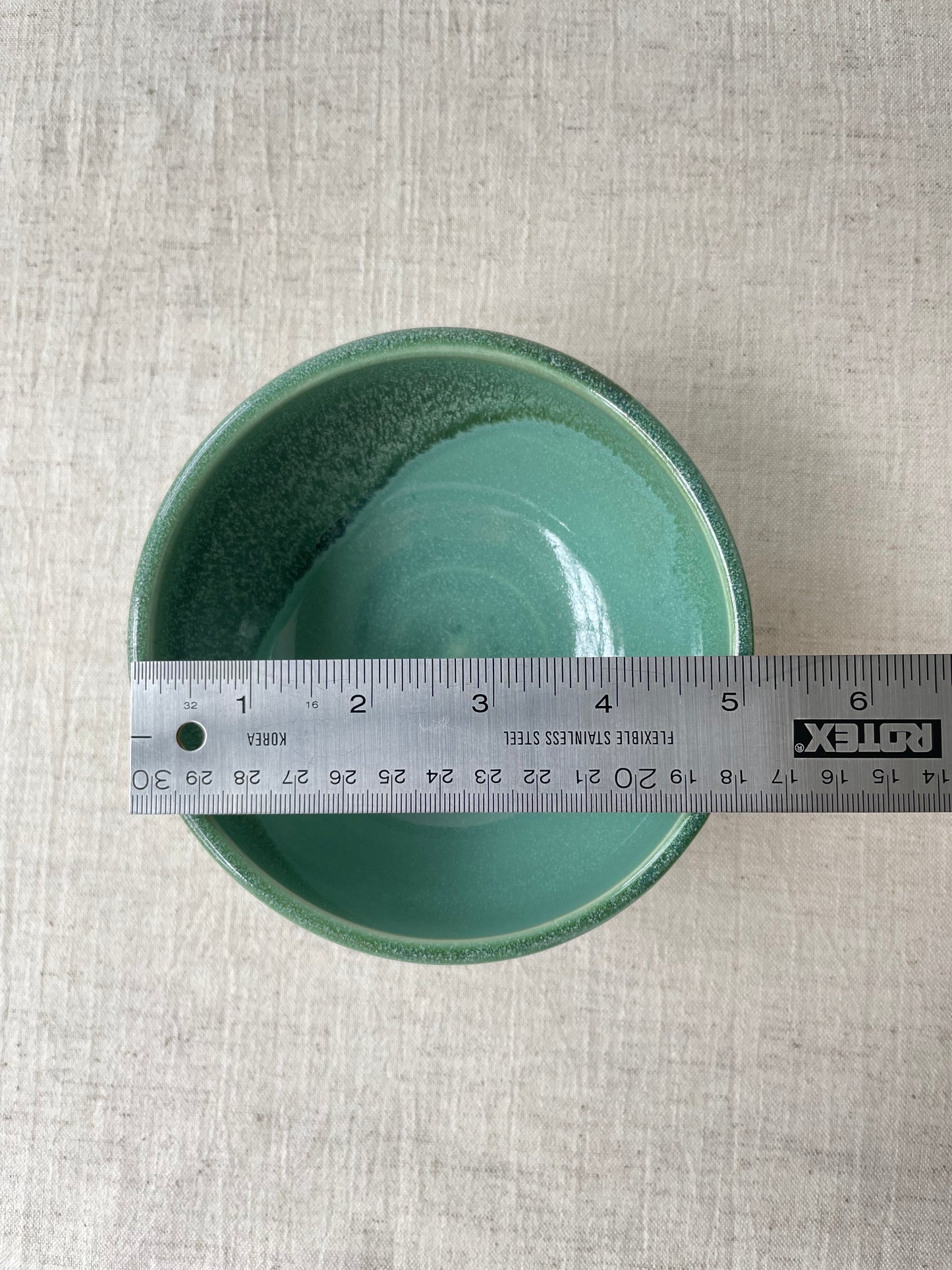 Dappled Green Bowl, 5 inch