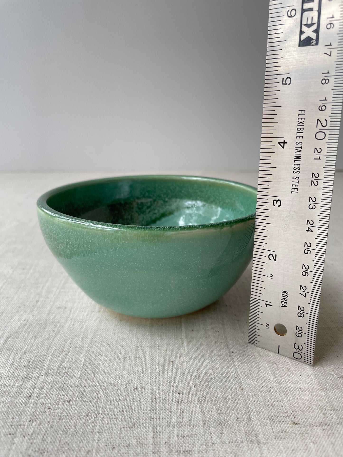 Dappled Green Bowl, 5 inch