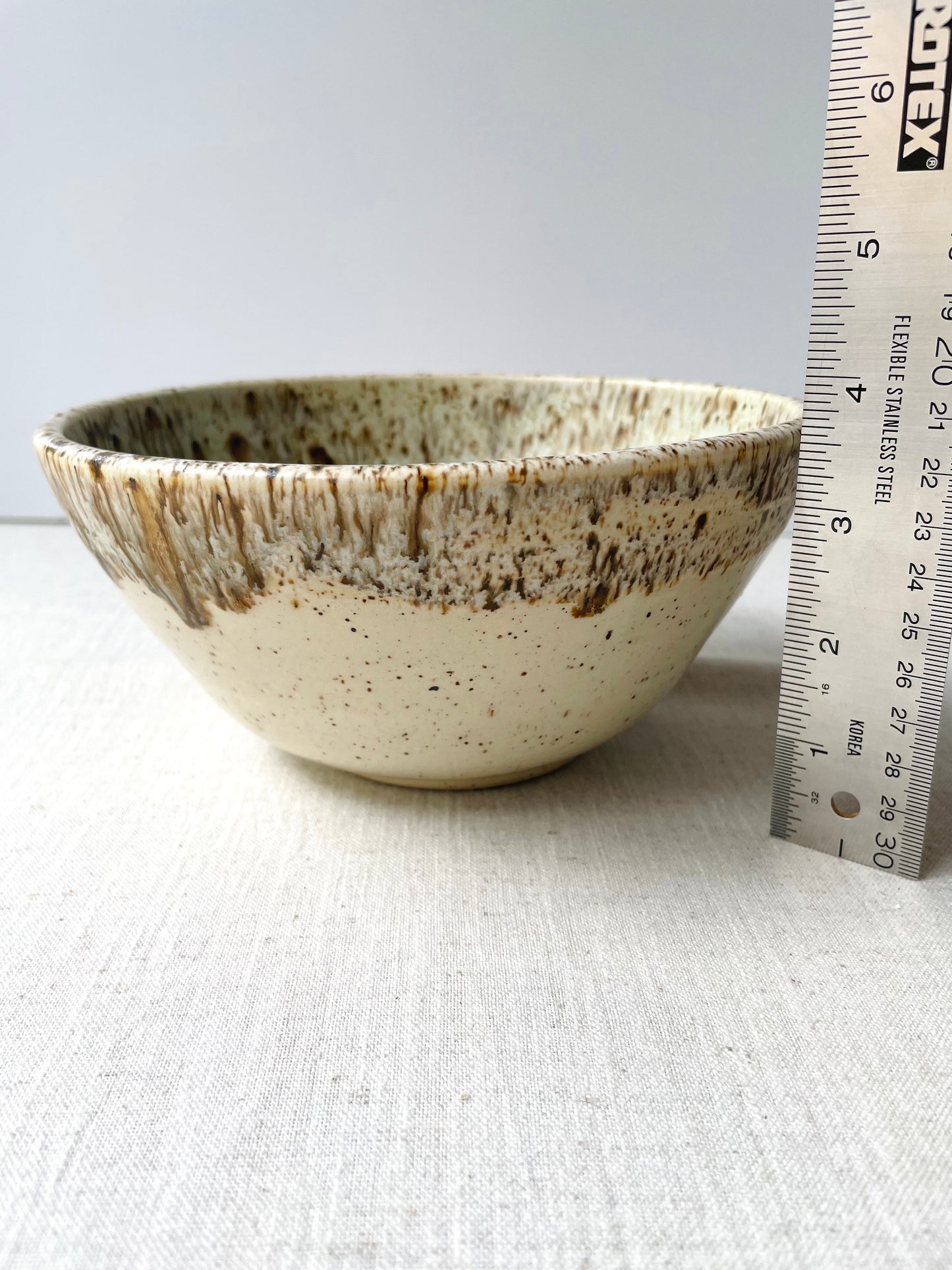 Blue and Birch Speckled Bowl