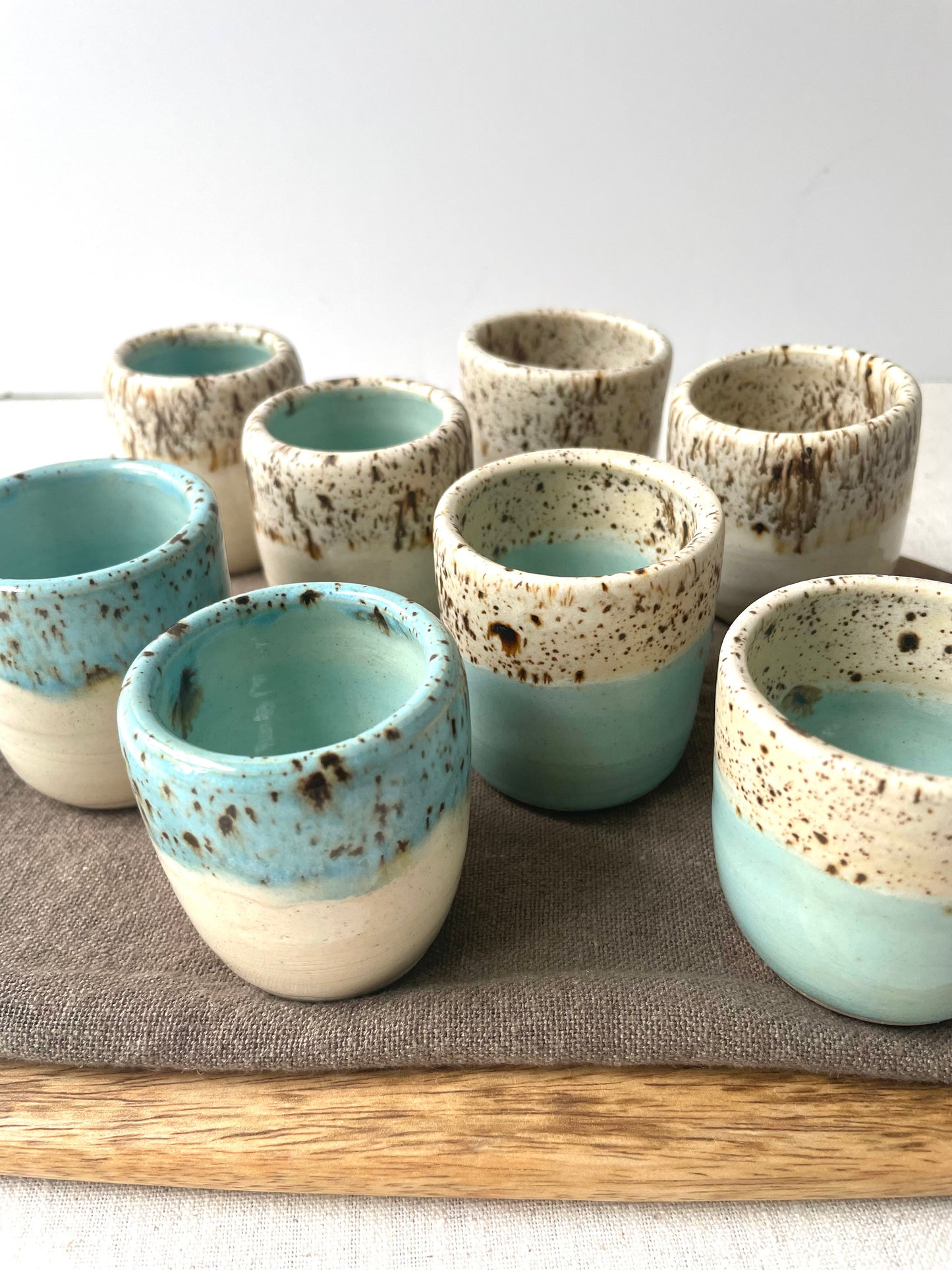 Birch Speckled Espresso Cups, Set of 2
