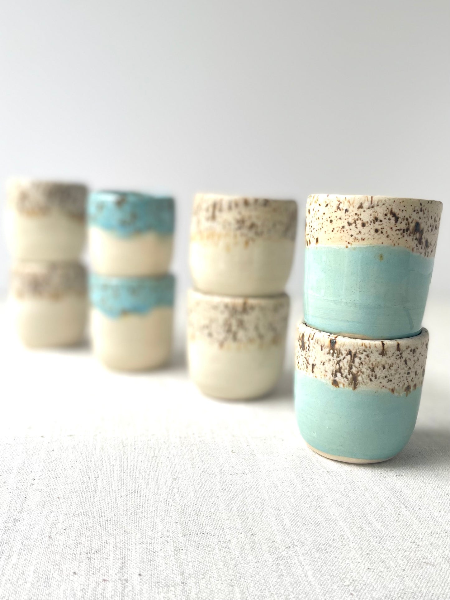 Birch Speckled Espresso Cups, Set of 2