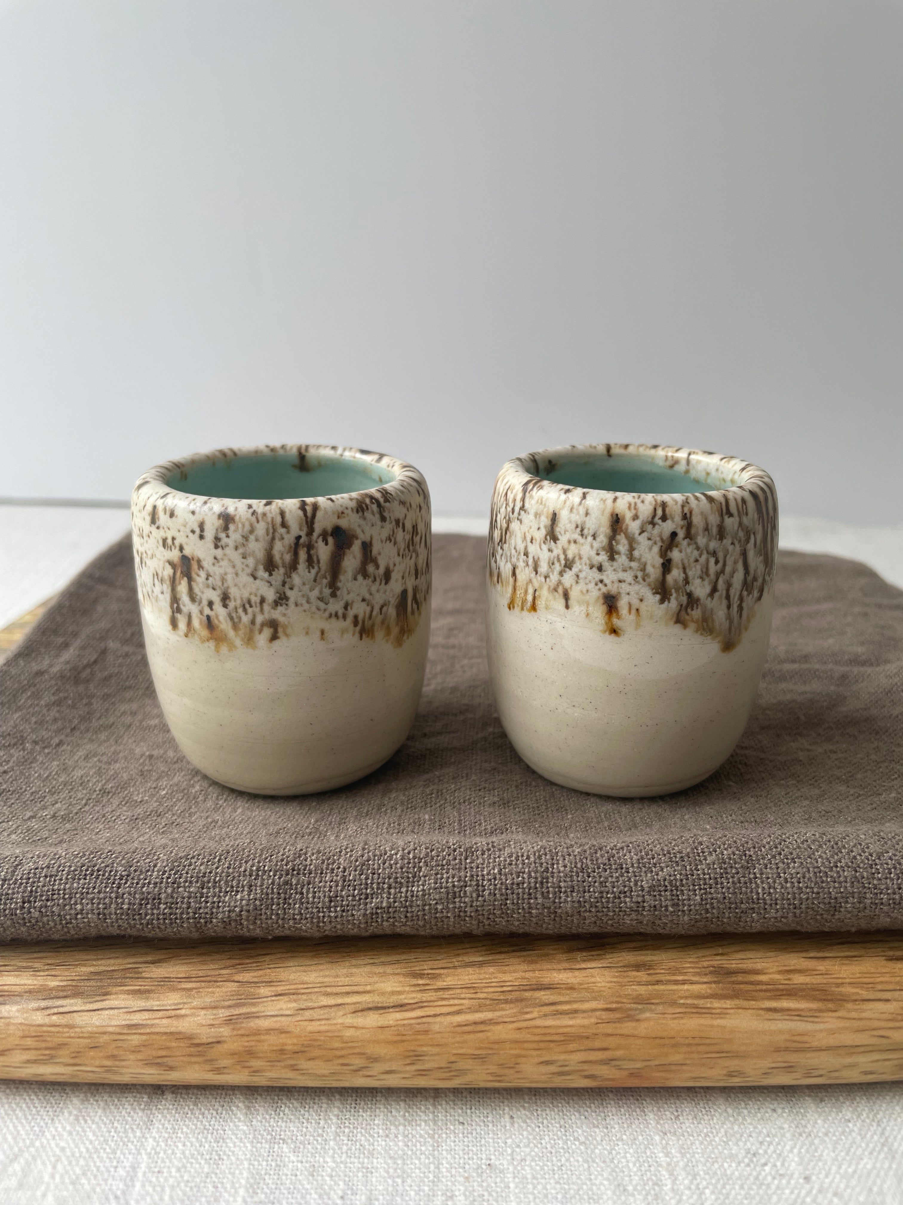 【POTTERY】 Kalon Ceramics | Handmade Ceramic Espresso Cups Set