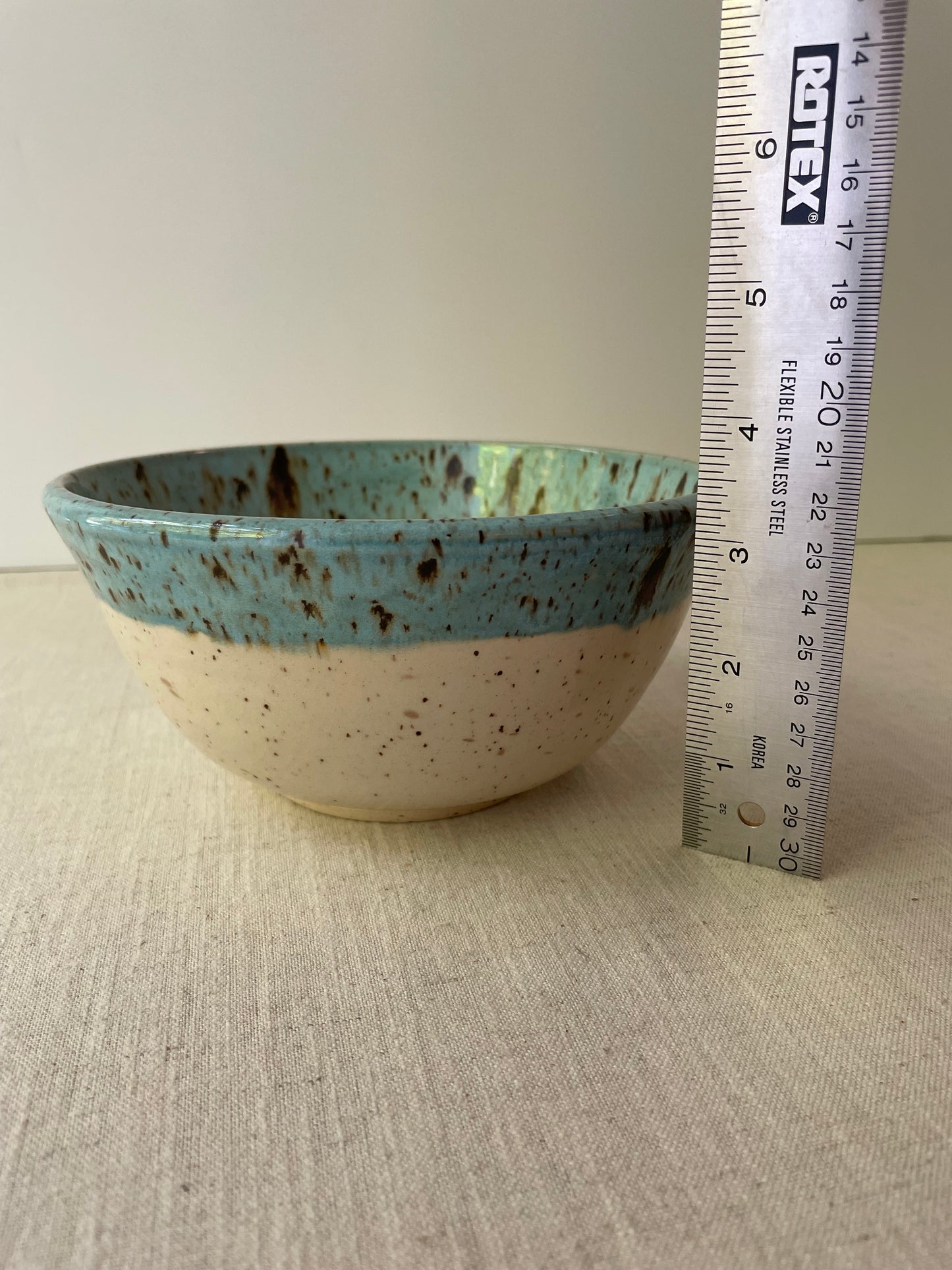 Cerulean Speckled Clay Bowl