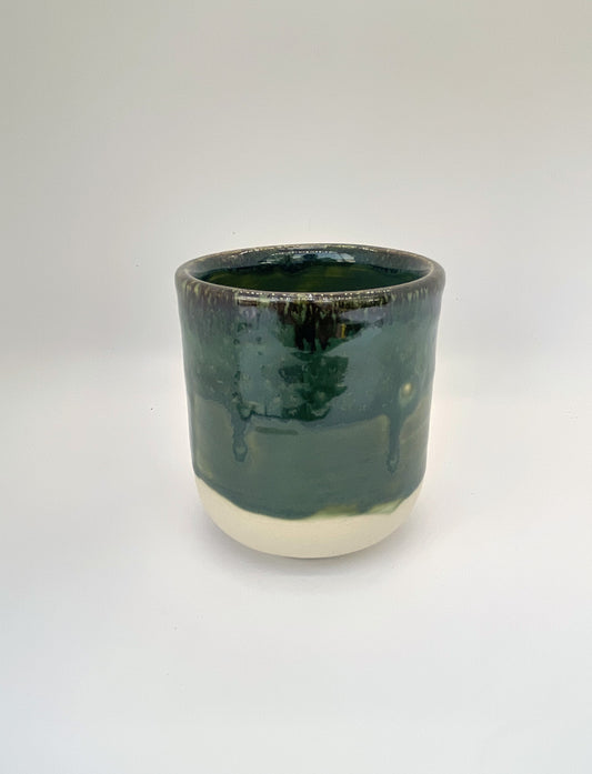 Evergreen and Olive Planter, Tall