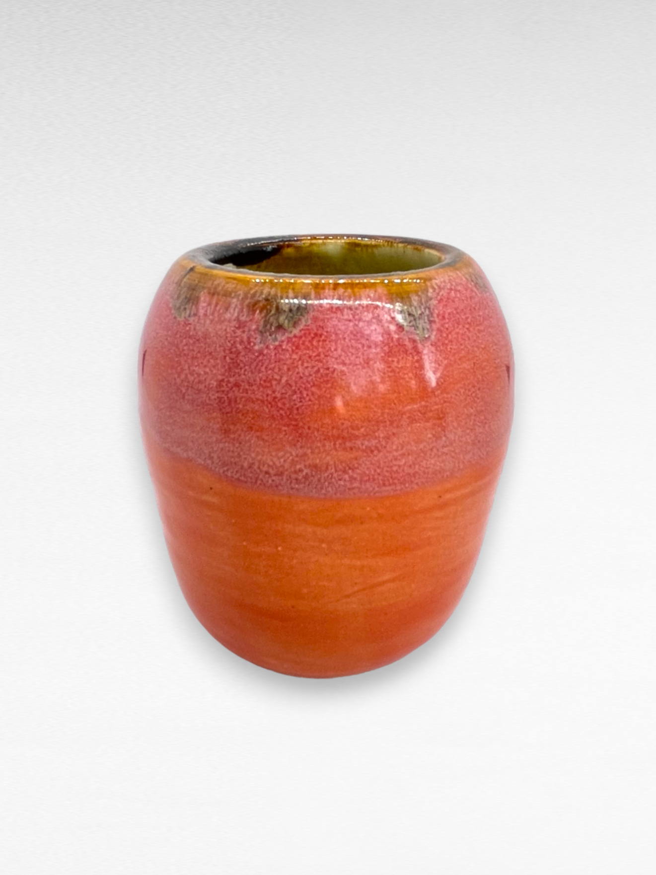 Pink Variegated Bud Vase