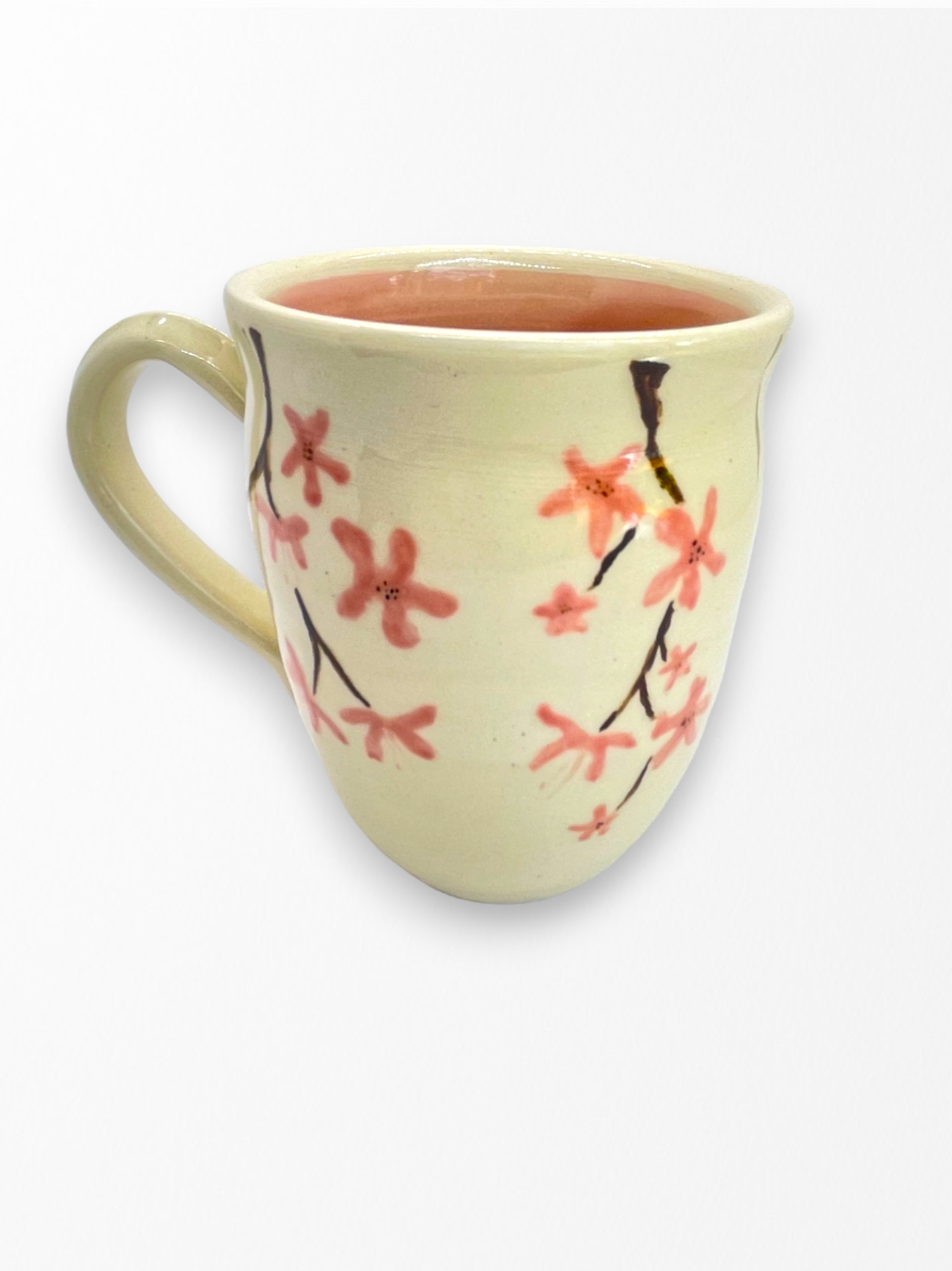 Sakura Mug with Curved Rim