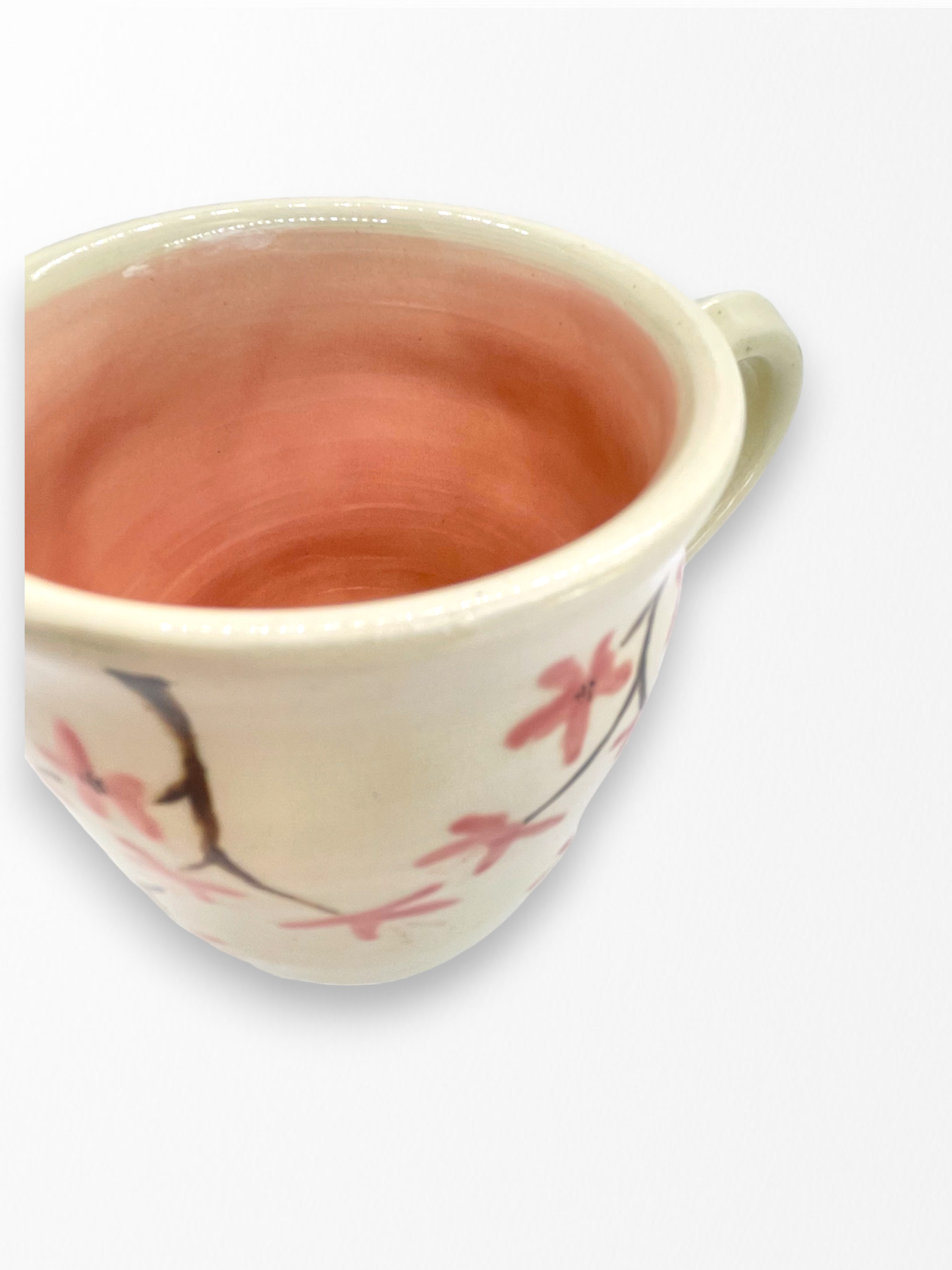 Sakura Mug with Curved Rim