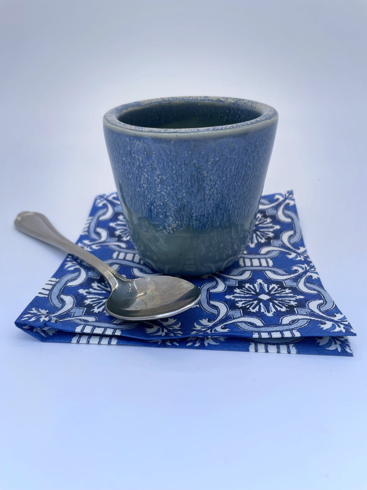 Waterfall Blue Bowl and Cup/Dip Bowl