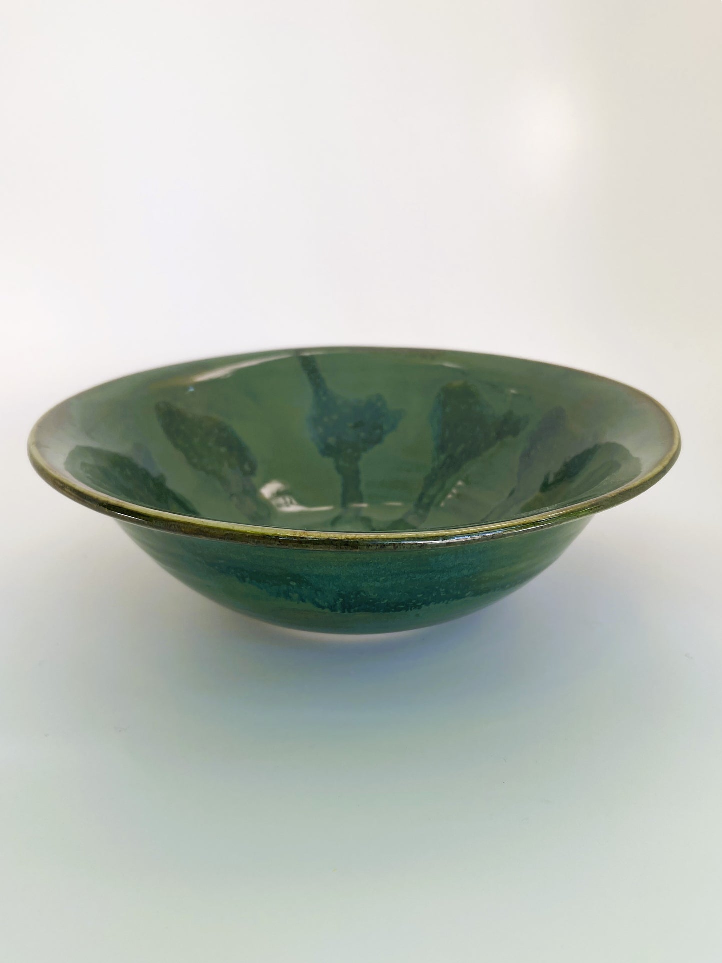 Evergreen and Olive Nesting Bowls, set of 2