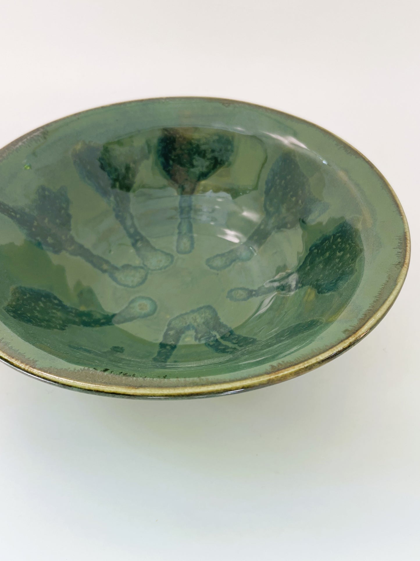 Evergreen and Olive Nesting Bowls, set of 2