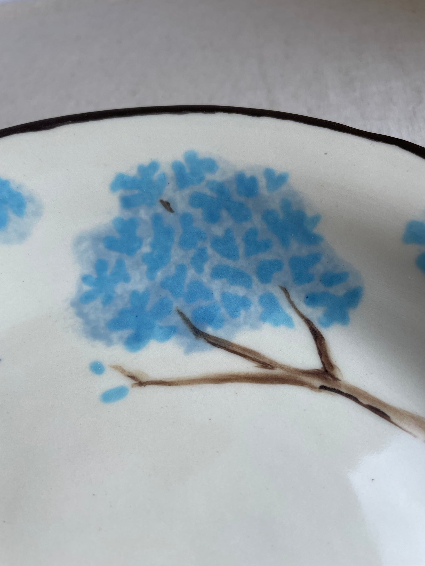 Blue Hydrangea Serving Plate