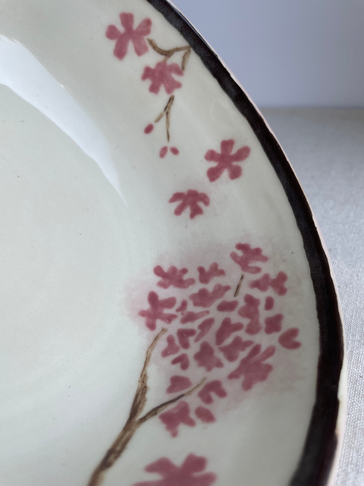 Pink Hydrangea Serving Bowl