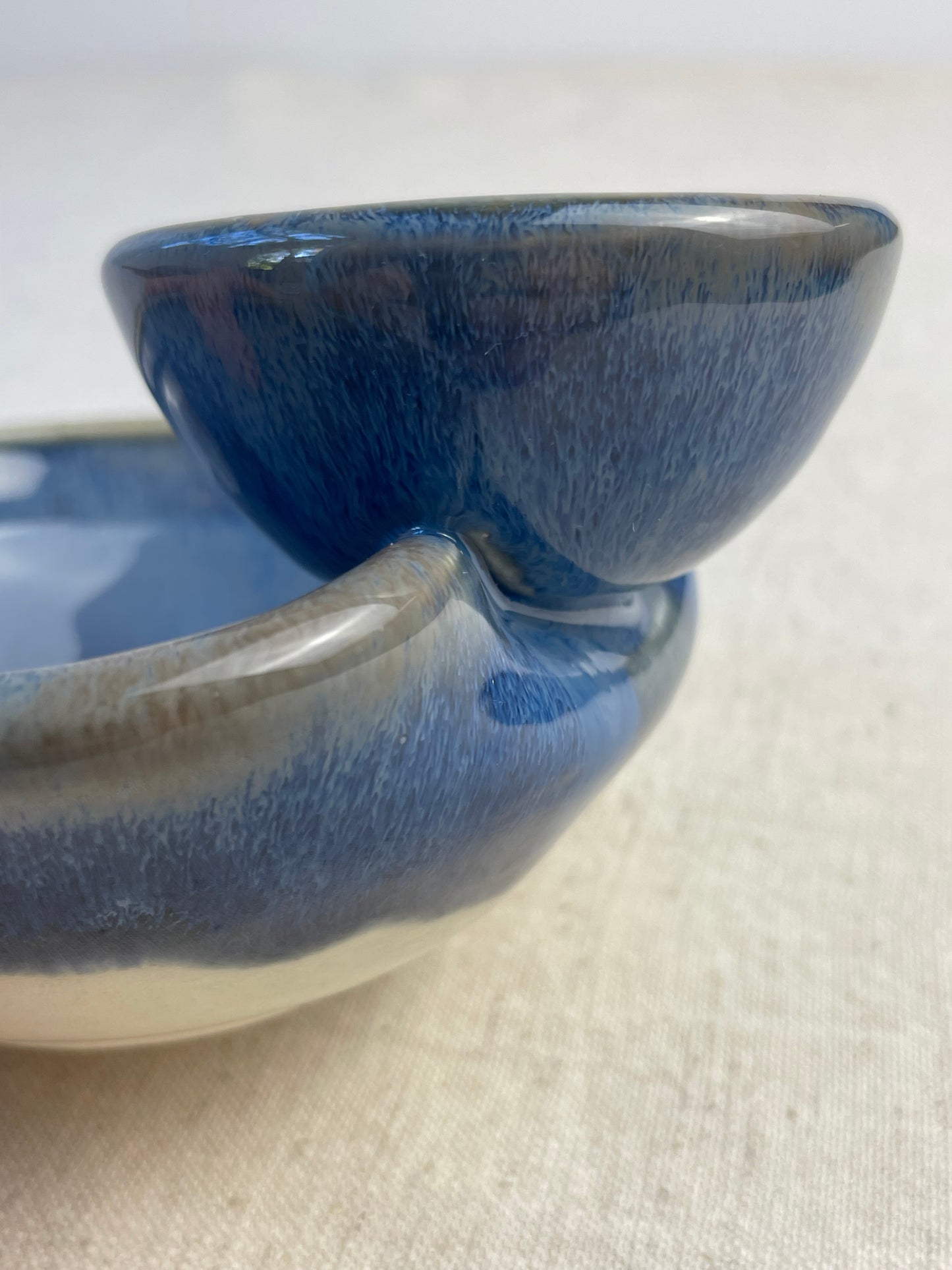 Olives Bowl, Folded Edge Style, Blueberry