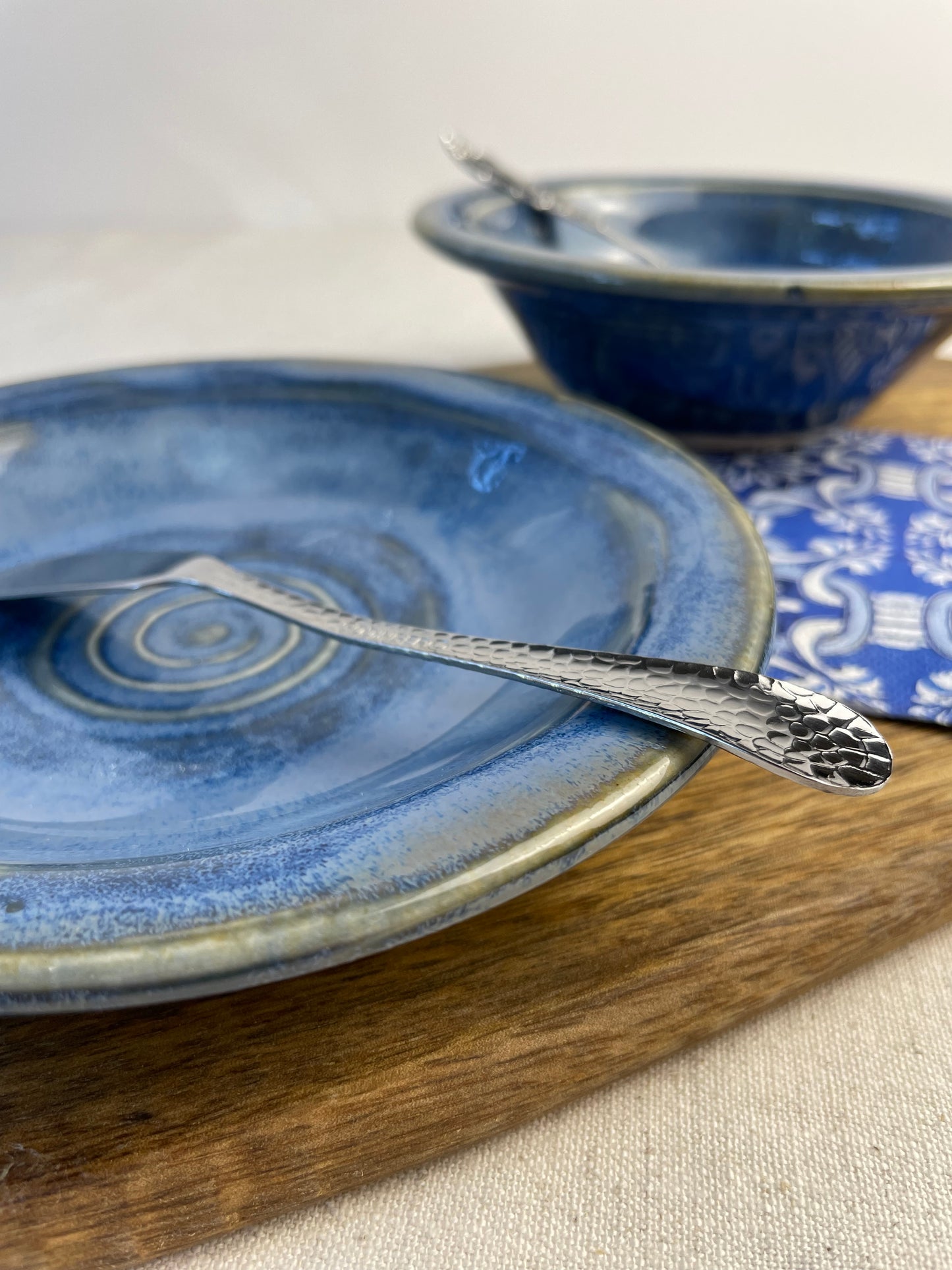 Appetizer Bowl and Plate Set, Blueberry