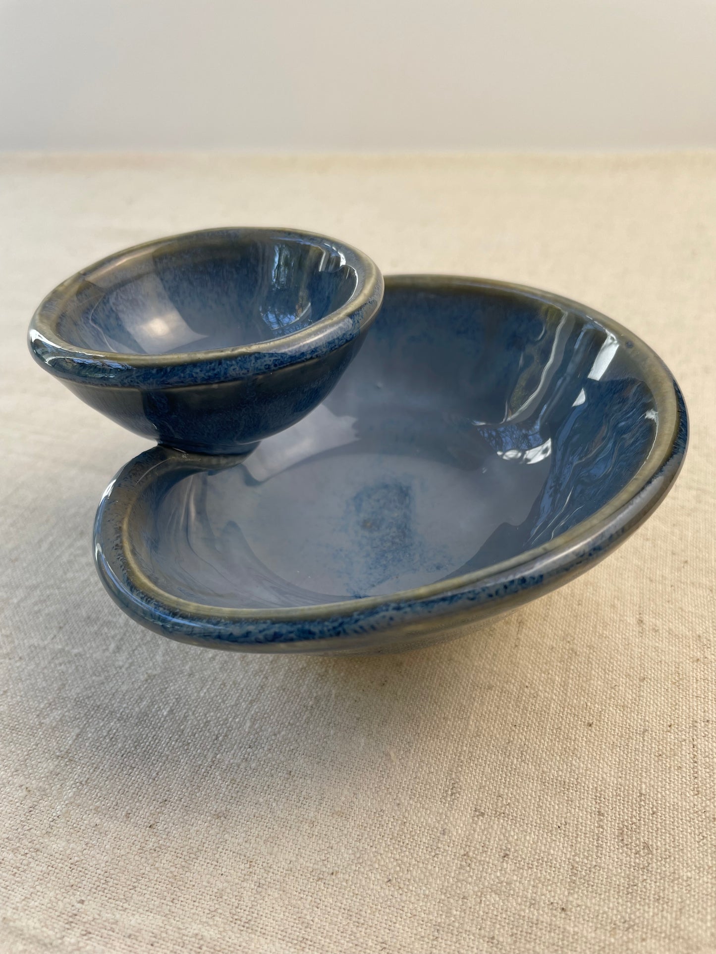 Olives Bowl, Folded Edge Style, Blueberry (Seconds)