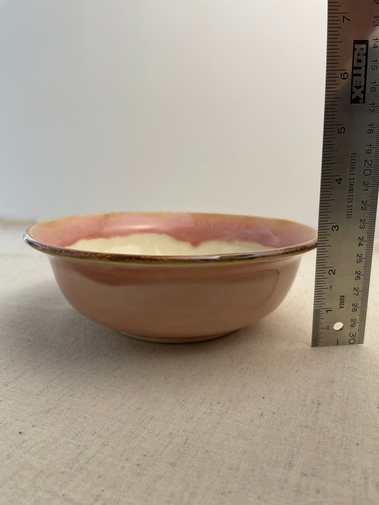 Pink Flared Rim Bowl