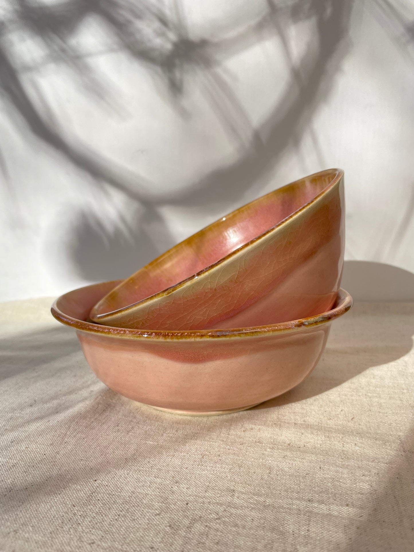 Pink Flared Rim Bowl