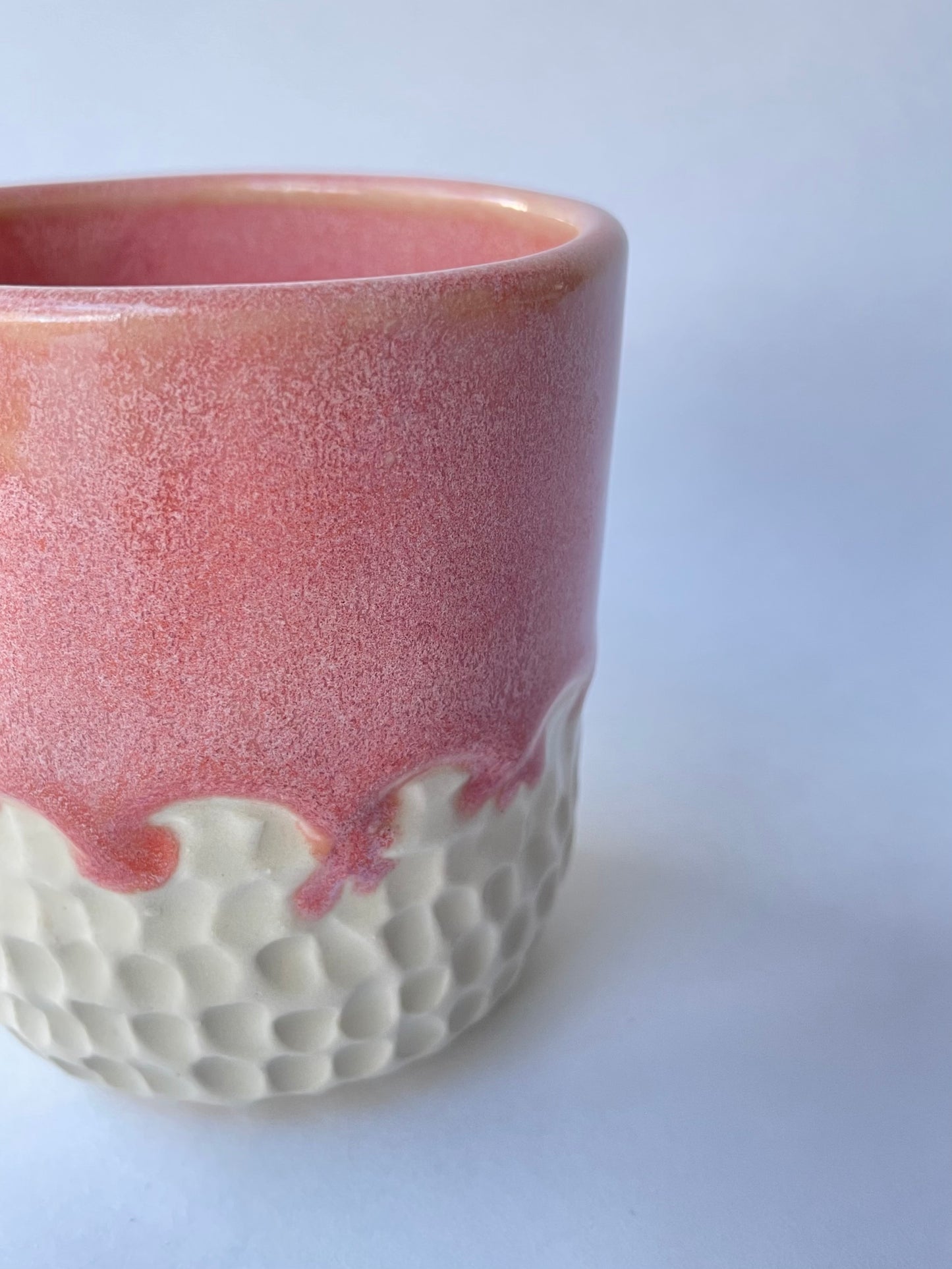 Warm Pink Carved Mug 2