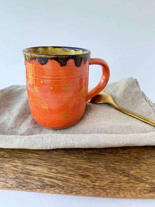 Coral Mug with Stars