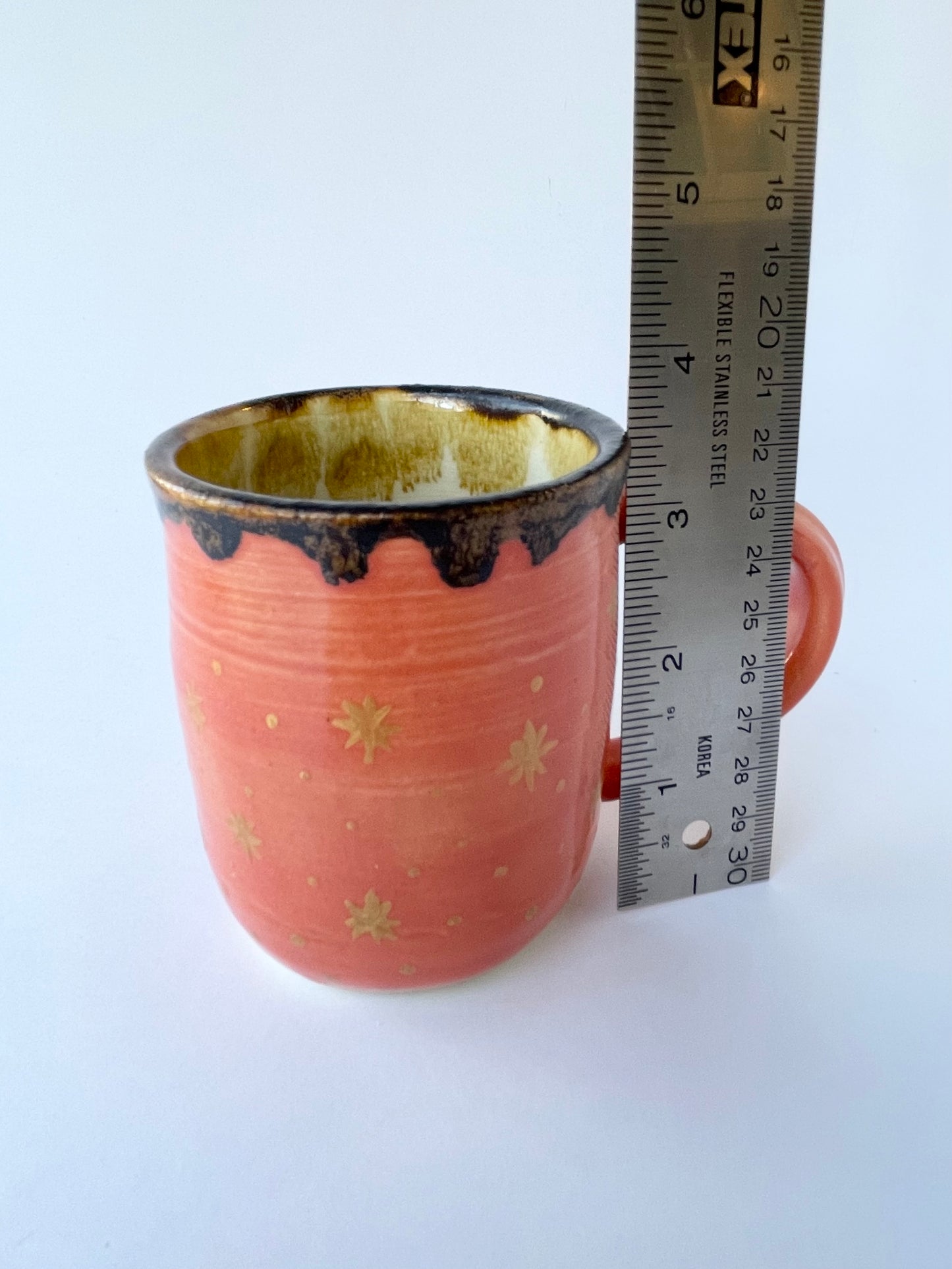 Coral Mug with Stars