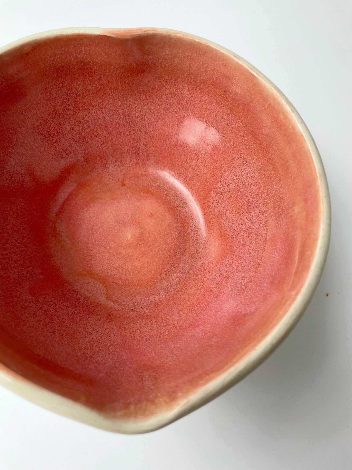 Warm Pink Heart Bowl