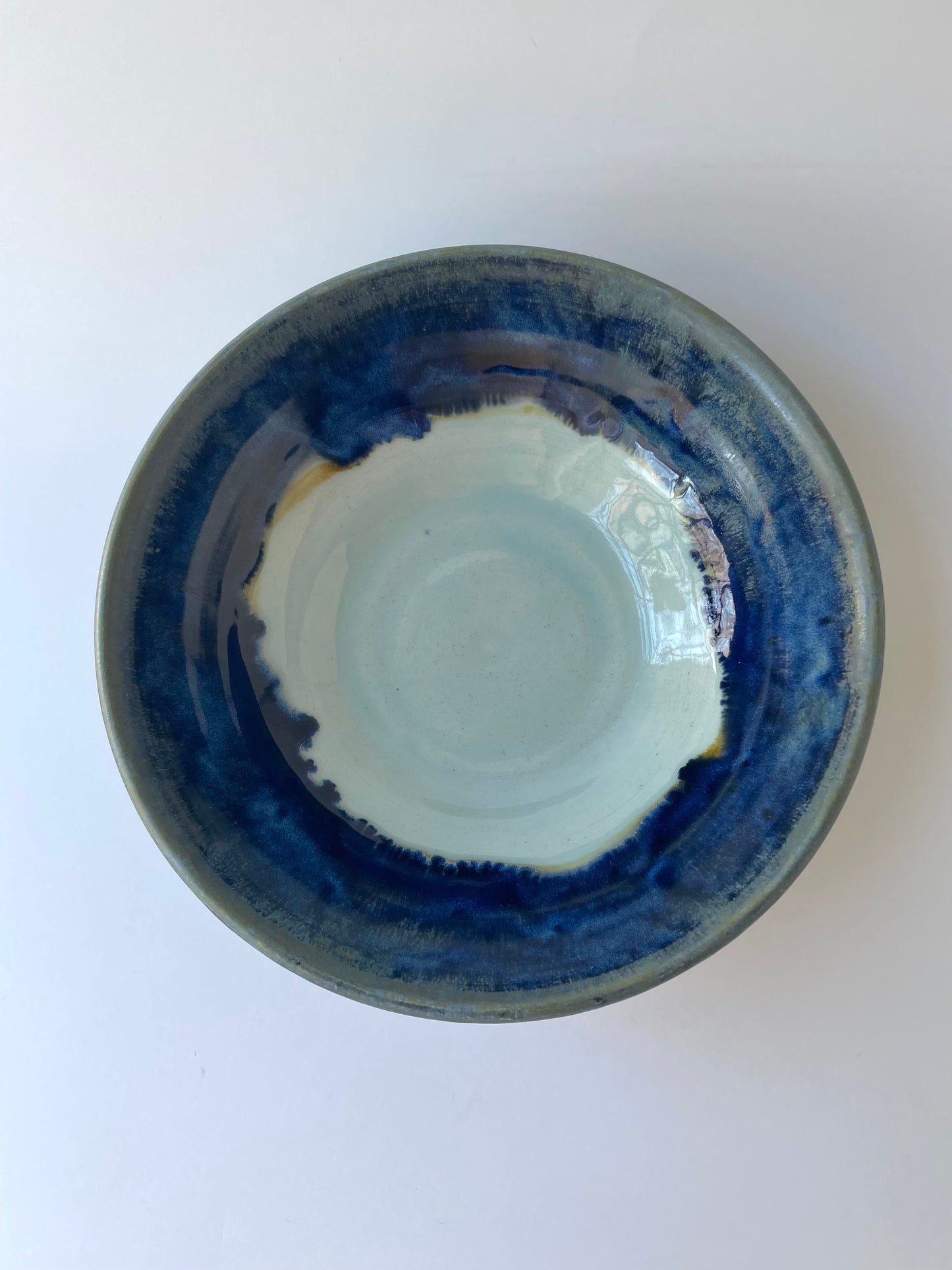 Double Blue Bowl, 8 inch