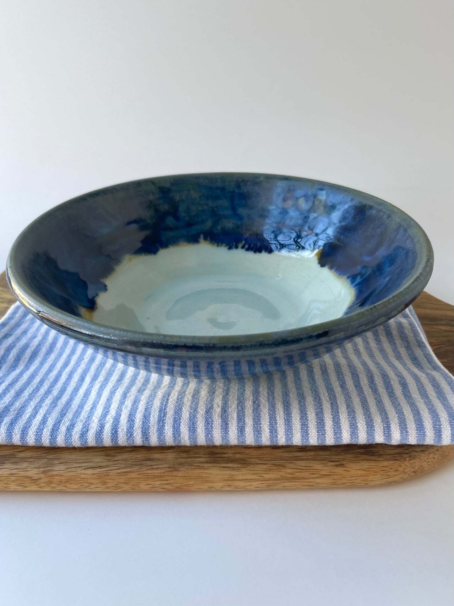 Double Blue Bowl, 8 inch