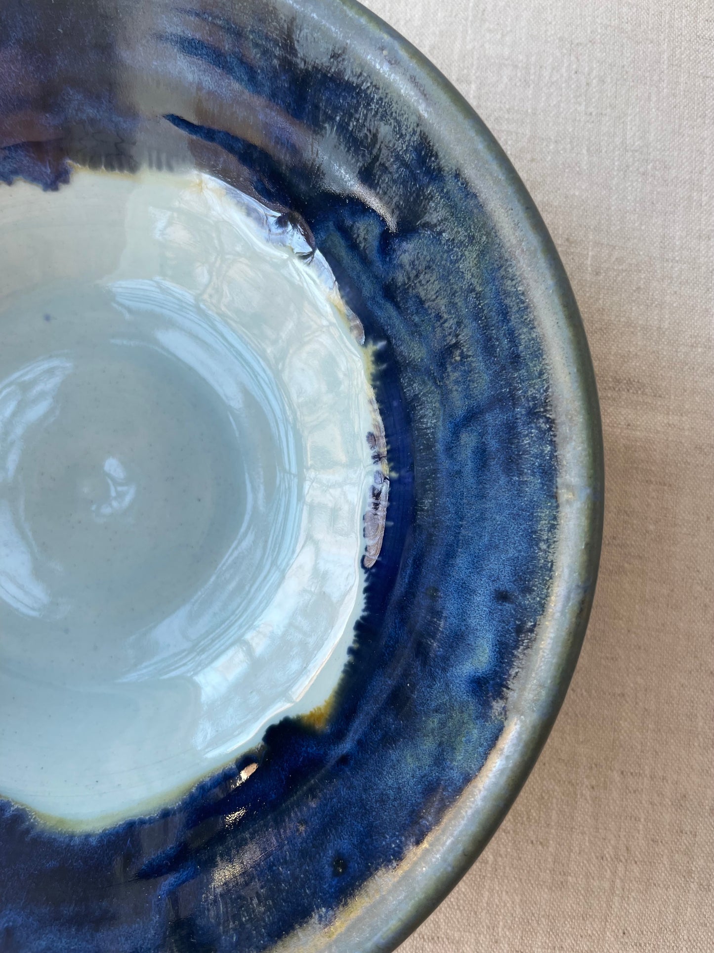 Double Blue Bowl, 8 inch