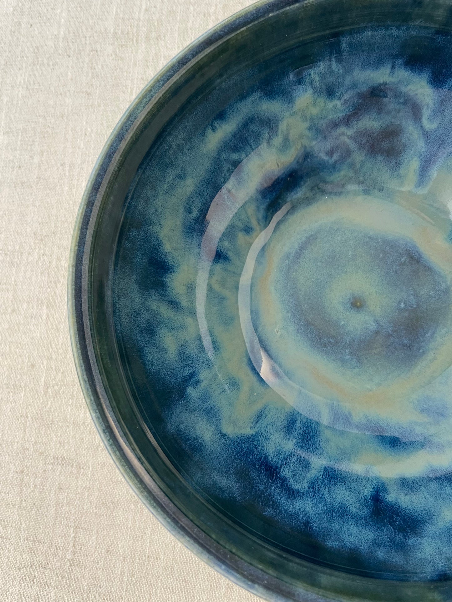 Swirled Blues Bowl