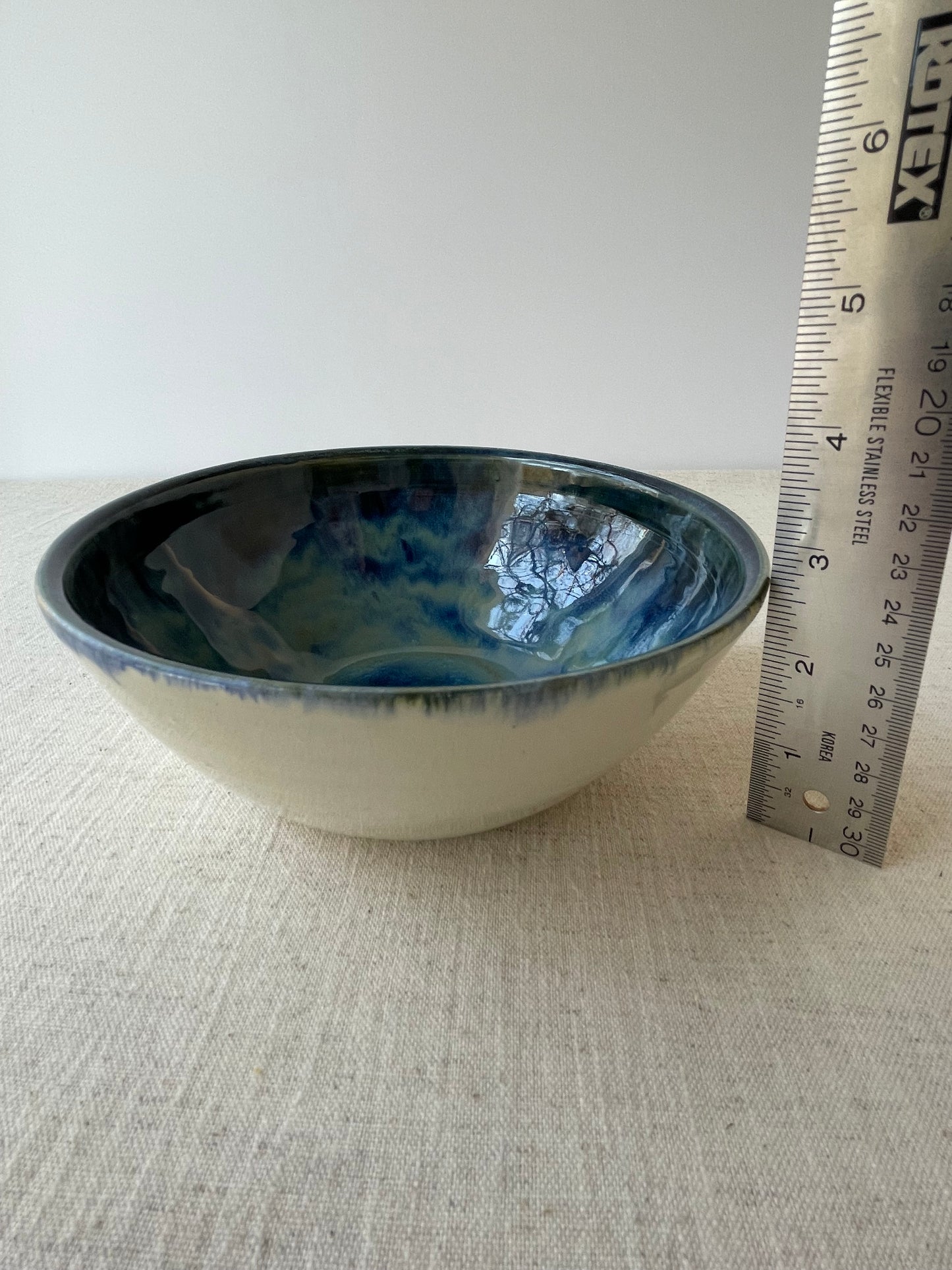 Swirled Blues Bowl