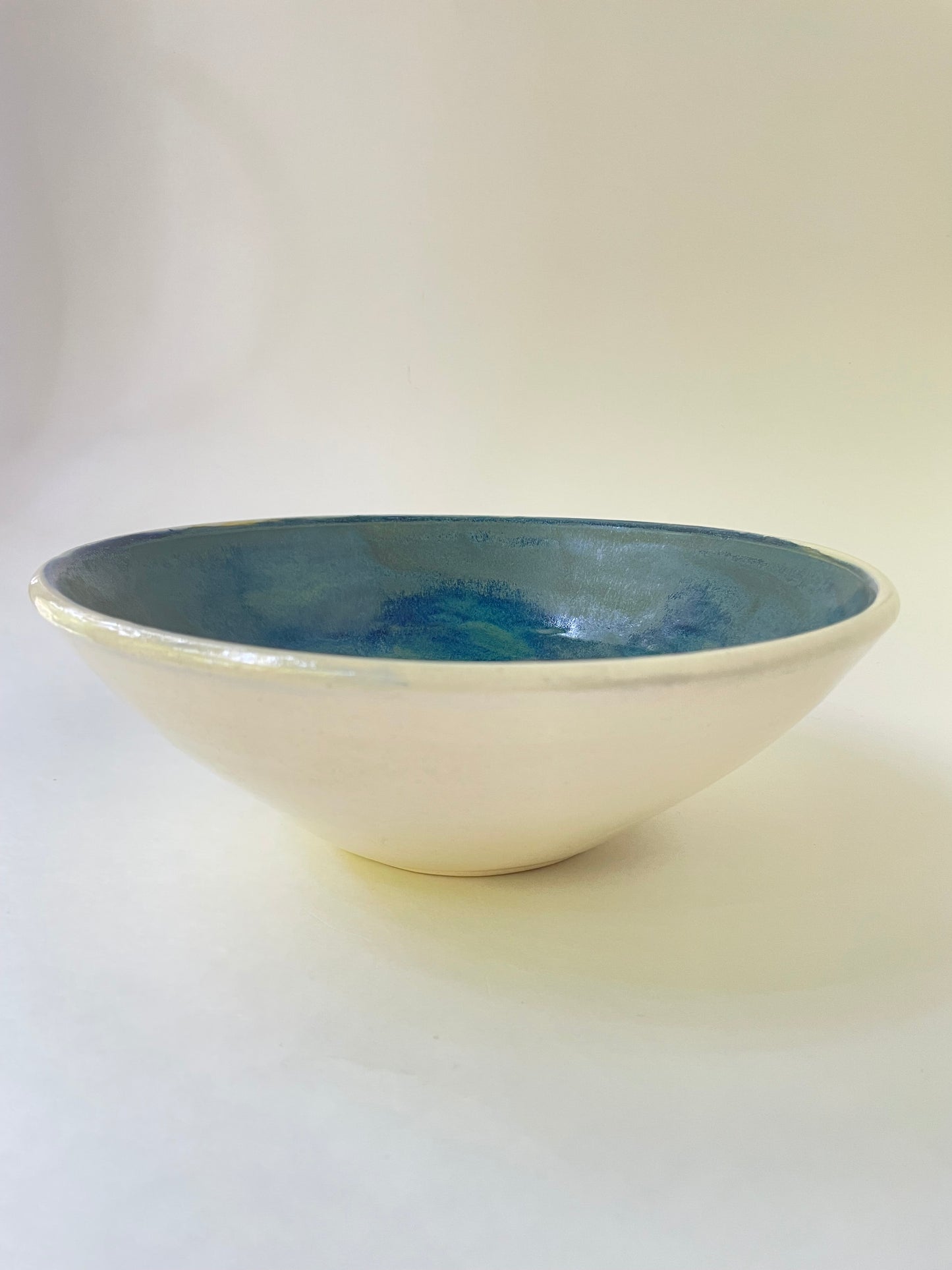 Blue Azurite Serving Bowl, 9 inch