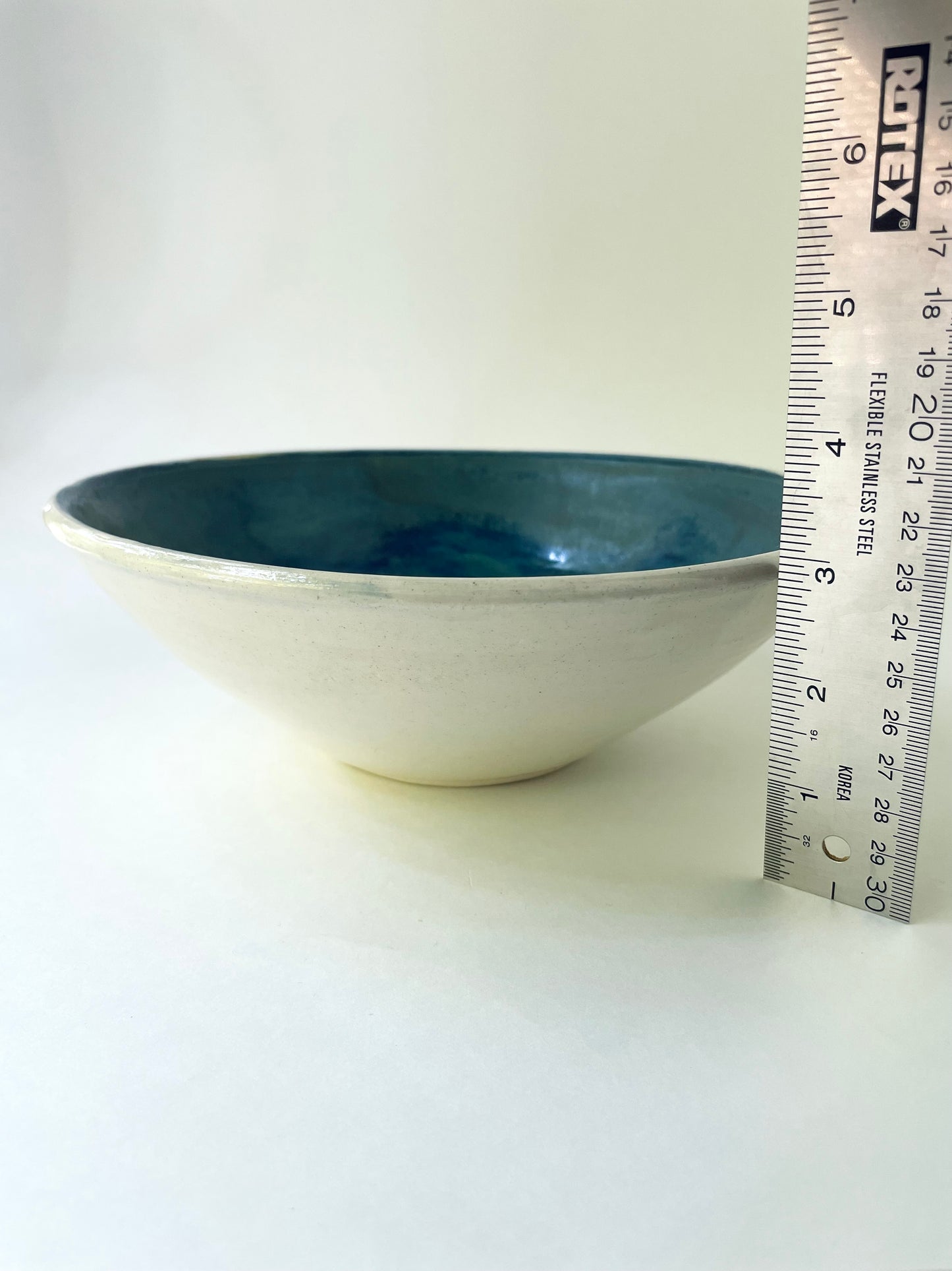 Blue Azurite Serving Bowl, 9 inch